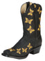 El General Womens Rodeo Boot  - Nubuck Black 51220