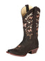 El General Women’s Western Cowboy Boots - Nubuck Leather - Brown 51227