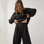 Traje de dos piezas casual francés para mujer – Conjunto elegante de pantalón de cintura alta