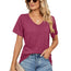 🌼 Camiseta plisada holgada con cuello en V para mujer – Elegancia veraniega sin esfuerzo