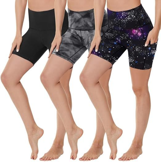 Paquete de 3 leggings de yoga de tiro alto