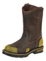 Botas de trabajo Buffalo & Bull para hombre - Marrón/Amarillo 123031