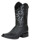 Bota Rodeo El Senor de los Cielos -  leathert Crazy -  Black 124069