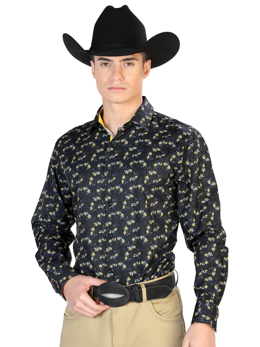 Blue Casual Long Sleeve Shirt 126265