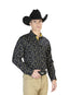 Camisa informal de manga larga azul 126265