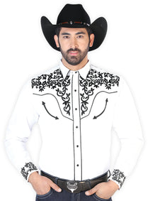 El Señor de los Cielos Embroidery Shirt White/Black 126702