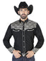 Camisa bordada El Señor de los Cielos Negra/Beige 126704