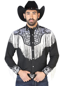 El Señor de los Cielos Embroidery Shirt Black/White 126707