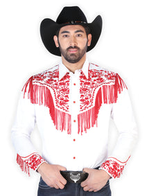 El Señor de los Cielos Embroidery Shirt White/Red 126708