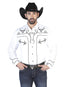 Camisa Bordada El Señor de los Cielos Blanca/Negra 126712