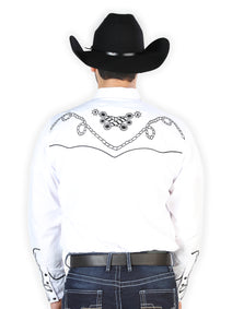 El Señor de los Cielos Embroidery Shirt Whie/Black 126718