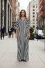 Vestido Largo Holgado a Rayas de Inspiración Africana | Talla Única 5 Colores