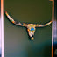 Calavera Longhorn Talavera | Arte de Pared Mexicano de Toro Hecho a Mano