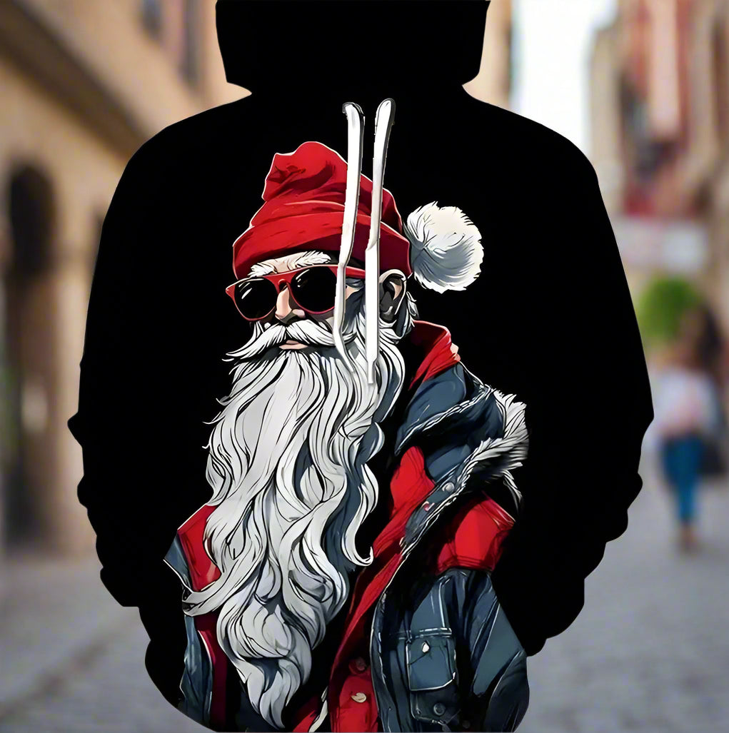Sudadera con capucha estampada unisex – Sudadera informal con diseño gráfico