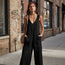 Women's Sleeveless V-Neck Pocketed Wide-Leg Jumpsuit – 5 Colors S–3XL