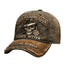 Embroidered Distressed Curved-Brim Baseball Cap | Retro Logo Style