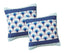 DaDa Bedding Set of 2-Pieces Mediterranean Fans Waves Minty Blue Throw Pillow Covers, 18" x 18" (JHW884)