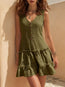 Women's Sleeveless Linen Button-Up Midi Dress