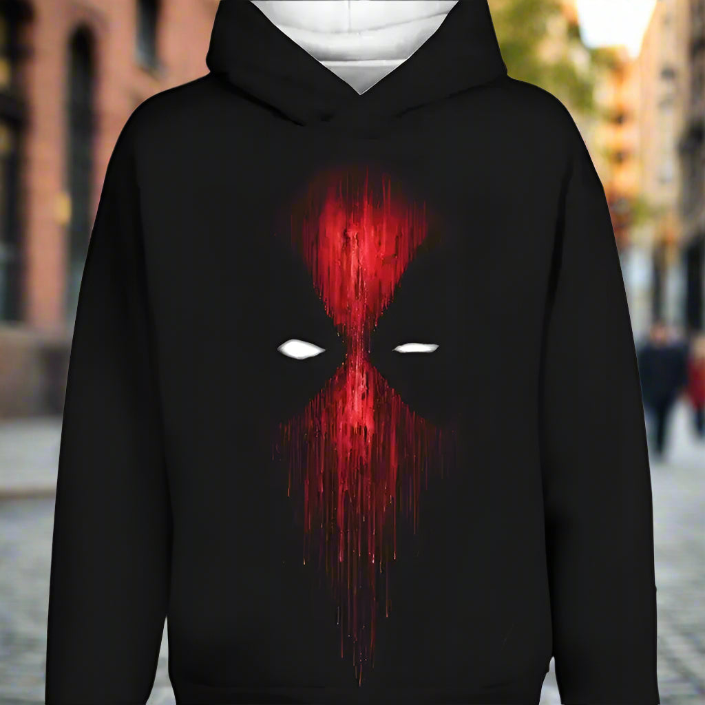 Sudadera con capucha estampada unisex – Sudadera informal con diseño gráfico