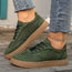 Zapatos casuales de mujer elegantes con cordones y puntera redonda