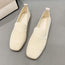 Zapatos planos casuales de punto transpirables para mujer