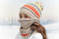 Gorro de punto de invierno de felpa – Gorro de punto suave y cálido para el frío