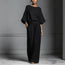Women’s Flared-Sleeve Linen Suit Two Piece Set