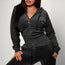 Zip Pocket Drawstring Hooded Crop Top & Slim Fit Pocket Pants