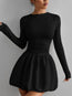 Women's Solid Color Stretch Casual Dress