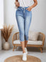 Shorts vaqueros con cordón para mujer