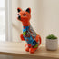 Estatua de gato de Talavera | Figura de cerámica mexicana pintada a mano