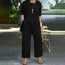 Women's Plus Size 3-Piece Lounge Set – Cardigan, Vest & Wide-Leg Pants