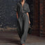 Women’s Stand Collar Sleeveless Wide-Leg Jumpsuit