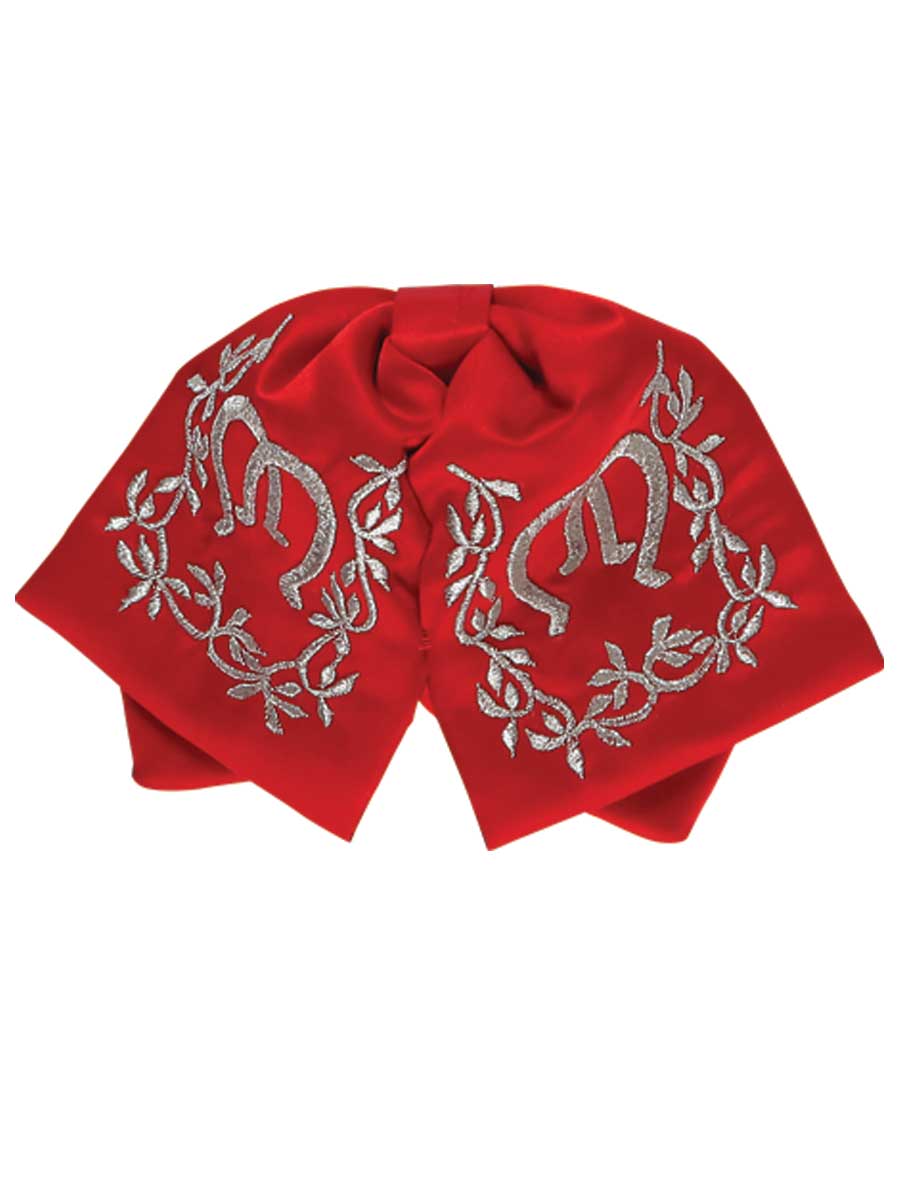 Niños 
Moño Charro Mexicano 100% Poliéster Rojo/Plata 600146