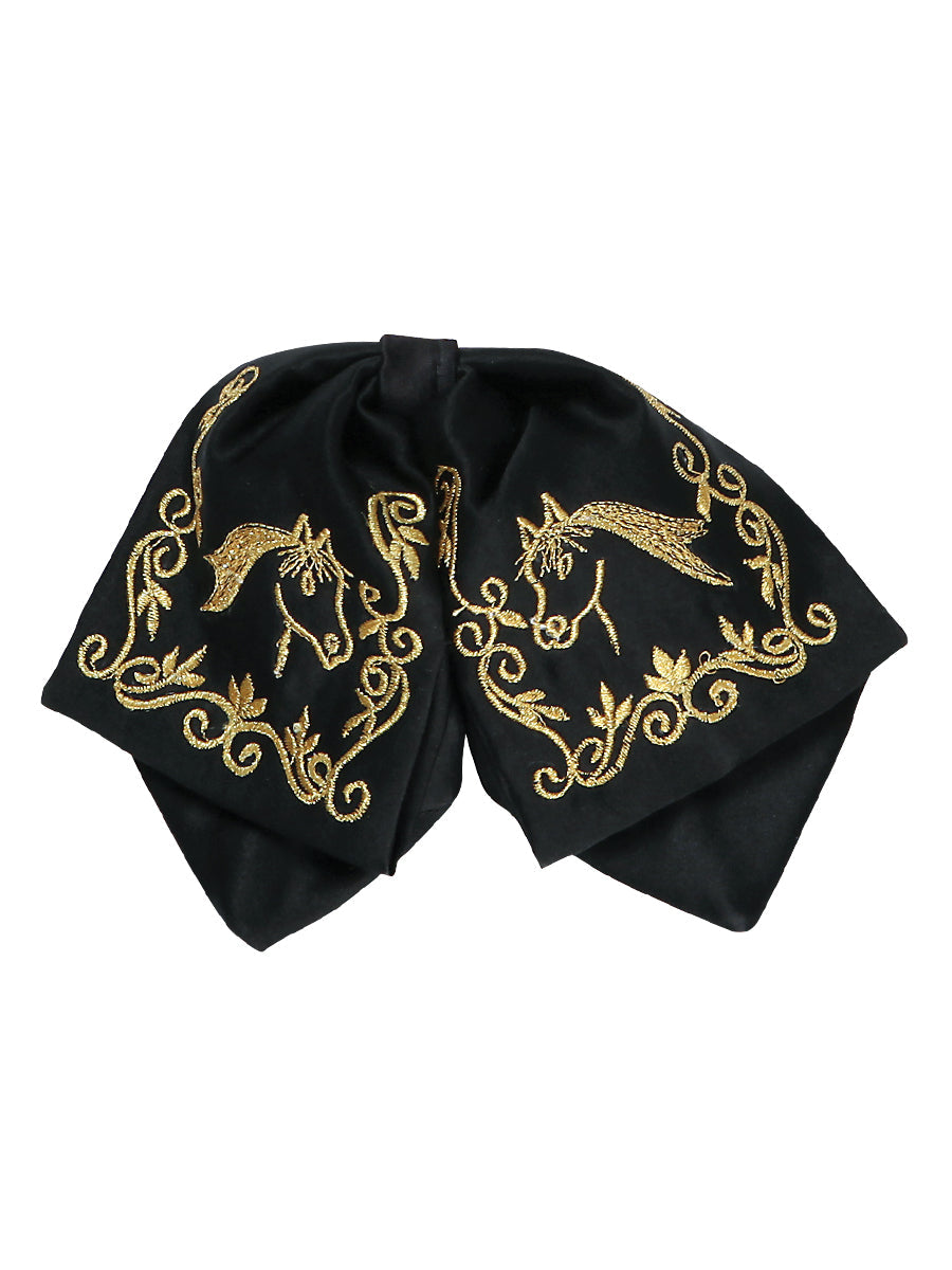 Niños 
Corbatín de Charro Mexicano 100% Poliéster Negro/Oro 600148