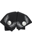 Adult 
Mexican Charro Bow Tie 100% Polyester Black/Silver  601110