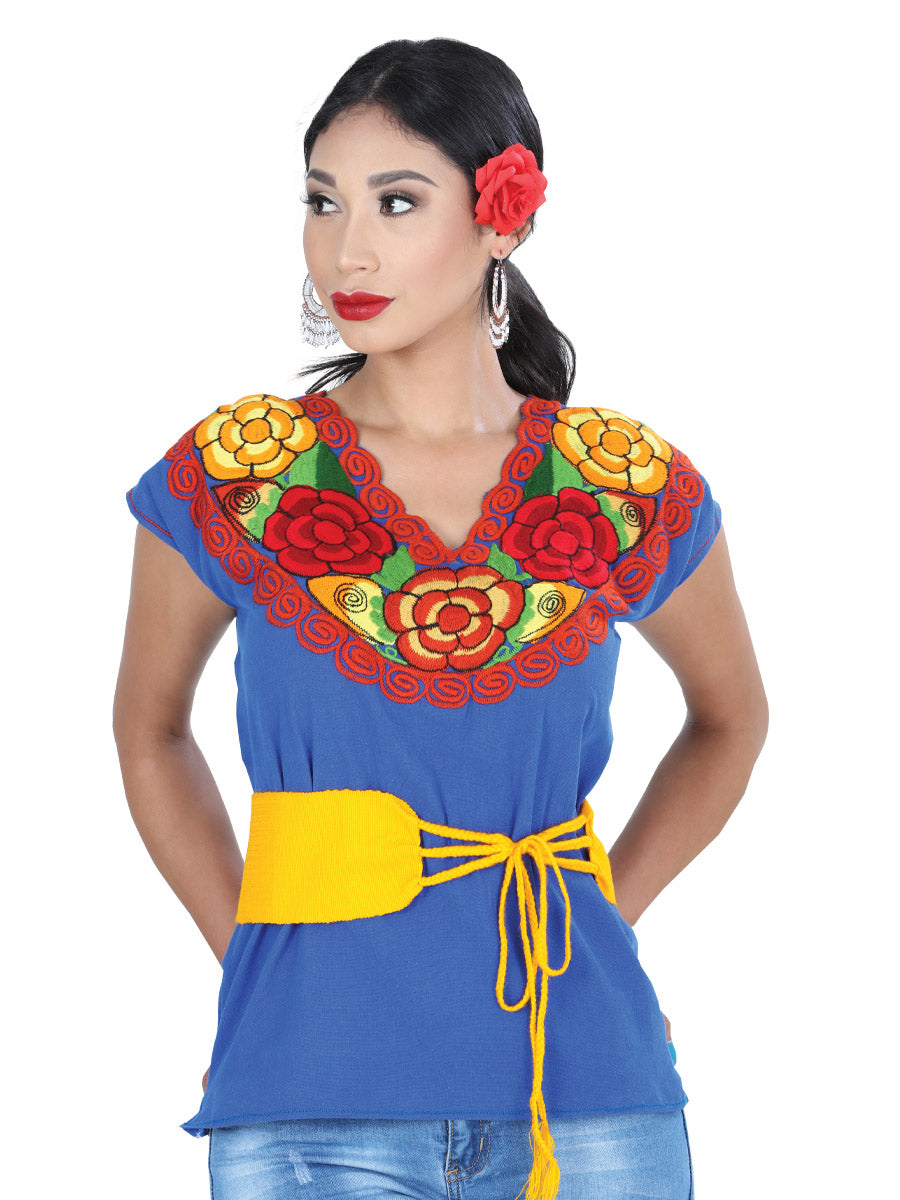 Cinturón Tradicional Artesanal Mexicano Amarillo 601448