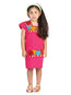 Vestido Artesanal Bordado  50% Algodón, 50% Poliéster Rosa  601661