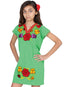 Vestido Artesanal Bordado 50% Algodón, 50% Poliéster Verde 601663