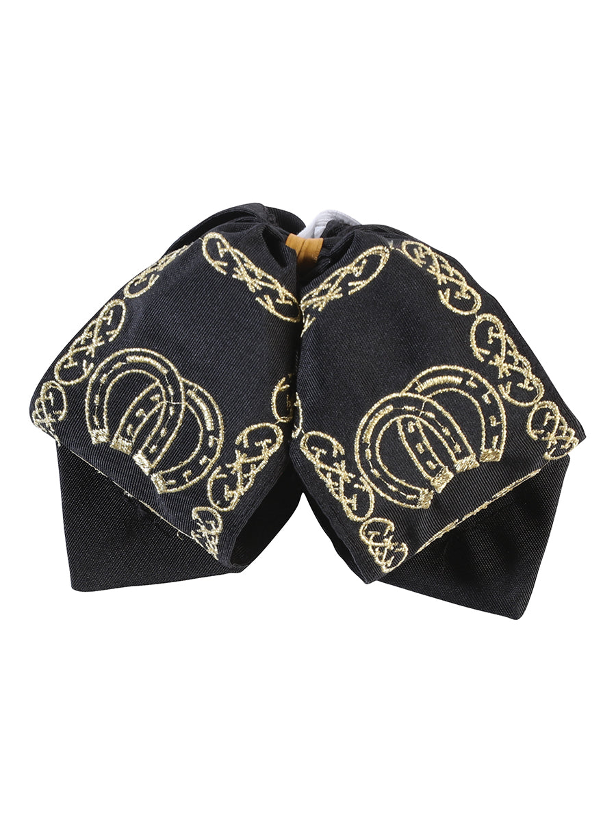 Niños 
Moño de Charro Mexicano 100% Poliéster Negro/Dorado 601763