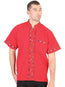 Guayabera Artesanal Mexicana100% Algodón Roja 601820