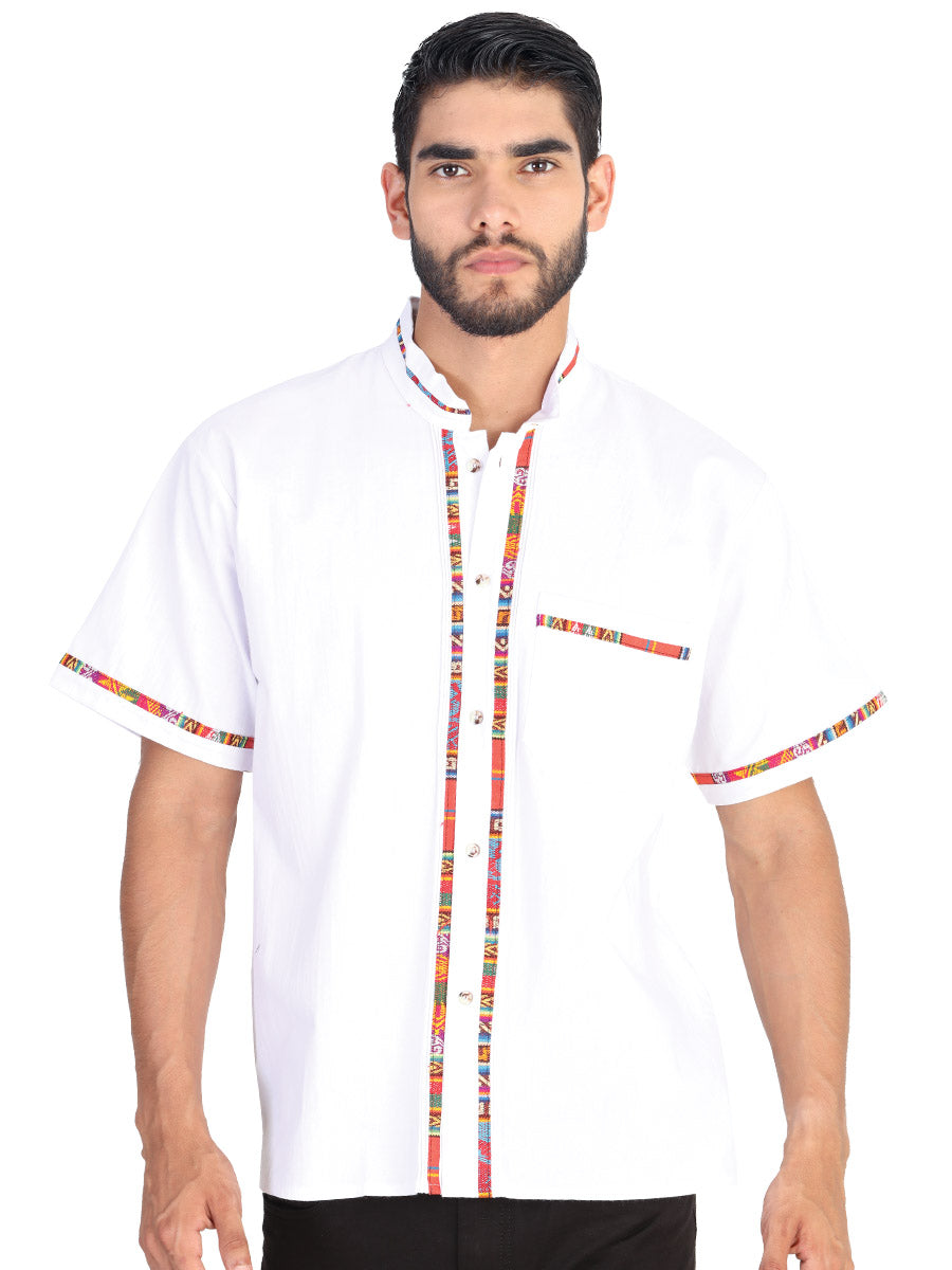 Guayabera Artesanal Mexicana100% Algodón Blanca 601822