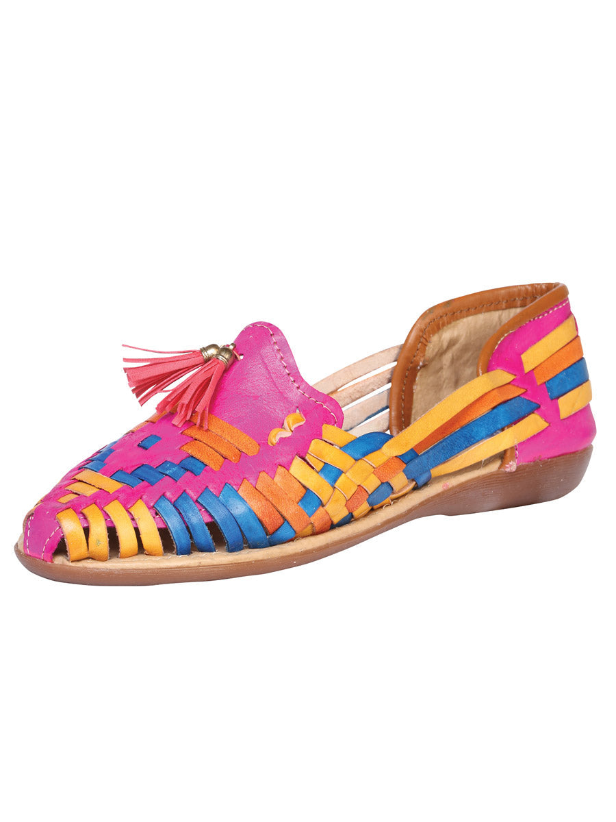 Sandalias Artesanales Mexicanas Piel Multicolor 601949