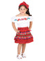 Conjunto Bordado Artesanal 100% Algodón Rojo 602100