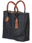 Artisanal Handbag 100% Polyethylene Black 602116