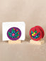 Artisanal Decorative Napkin Holder 100% Palm Leaf Multicolor 602137