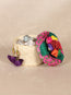 Artisanal Candy Holder/ Jewerly Holder 100% Palm Leaf Multicolor  602141
