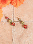 Artisanal Hand Painted Earrings Multicolor 602159