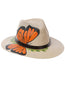 Sombrero Artesanal Pintado a Mano 100% Palma Natural 602403