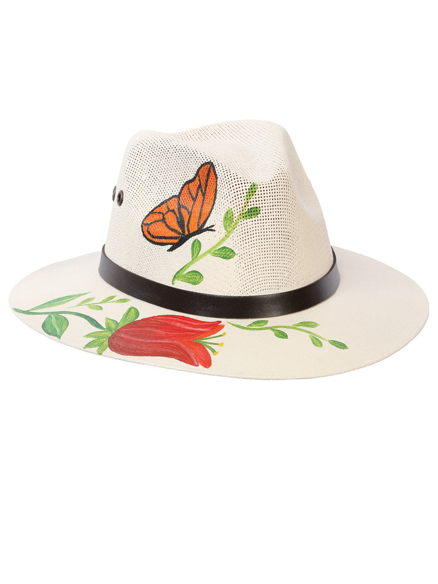 Sombrero Artesanal Pintado a Mano 100% Palma Natural 602405
